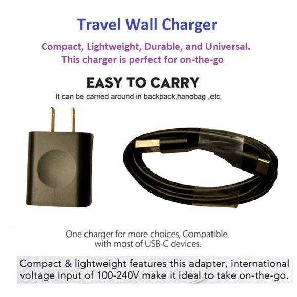2X Universal, 2 Heavy Duty, USB-C to USB 3.0 4Ft Charge Cables & 2 Wall Adapters - Picture 5 of 15